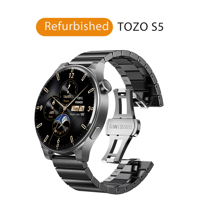Smartwatch Refurbished Watches - Refurbished TOZO S5 Smartwatch 1.43“ AMOLED