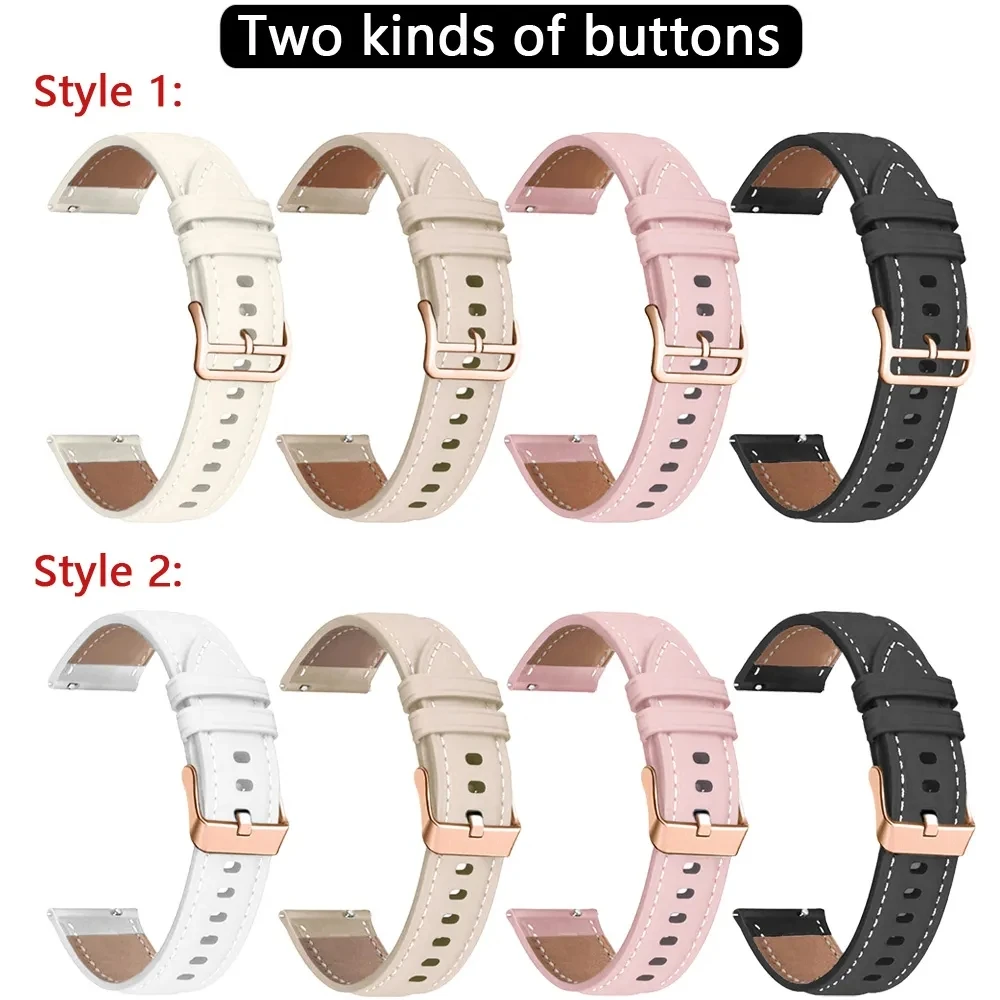 Women Girl Leather Band 20mm F - Smartwatch Trending Watches For Women บทวิจารณ์และราคา