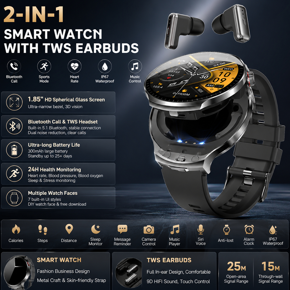 LIGE Men Smart Watch BT Call W - Smartwatch Noise Watches For Men บทวิจารณ์และราคา