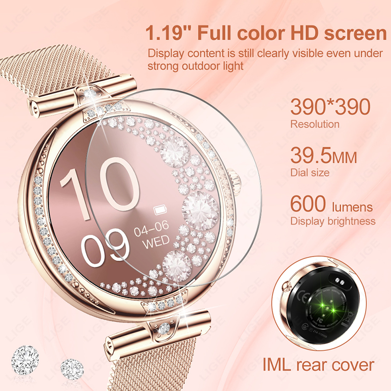 LIGE Fashion Woman Smartwatch  - Smartwatch Latest Watches For Women บทวิจารณ์และราคา