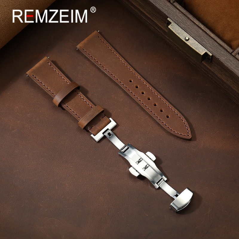 Men Women Unisex Crazy Horse L - Smartwatch Vintage Watches For Women บทวิจารณ์และราคา