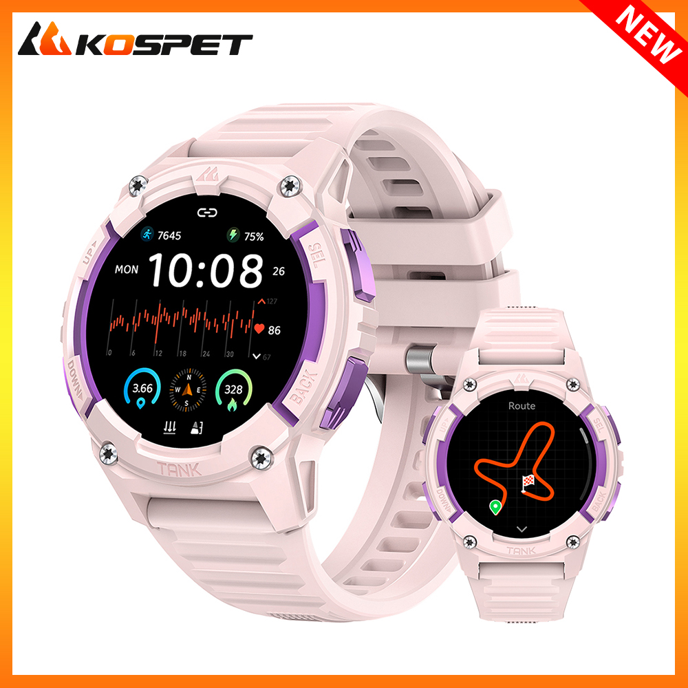 KOSPET TANK S2 GPS Smart Watch - Smartwatch Digital Watches For Women บทวิจารณ์และราคา