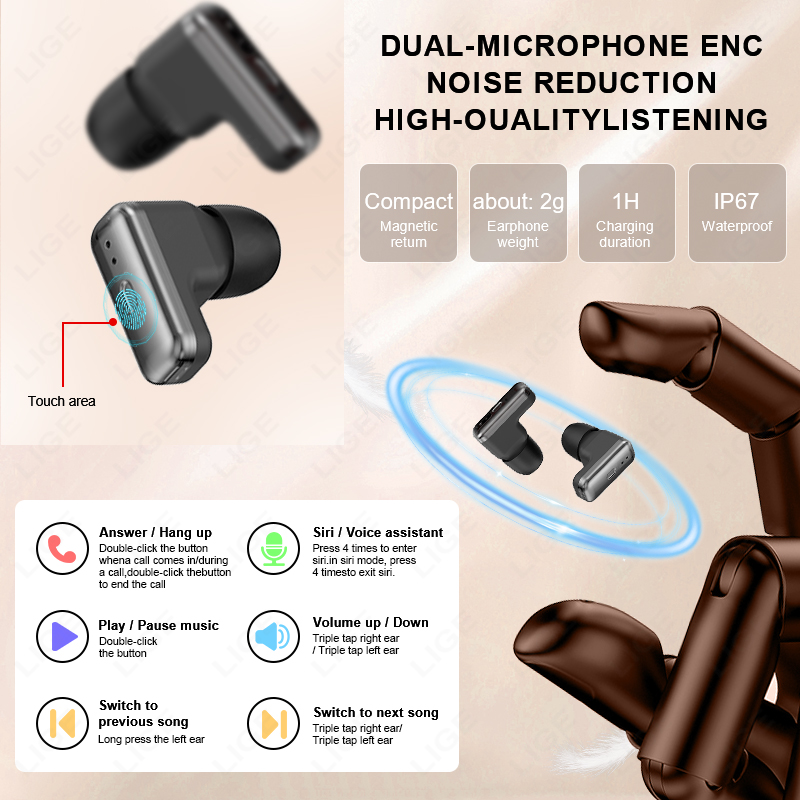 NEW Smart Watch Earphone Men T - Smartwatch Noise Watches For Men บทวิจารณ์และราคา