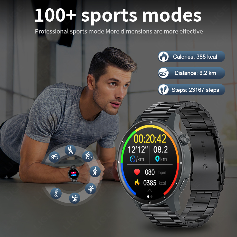 LIGE 3D Dynamic Dial Smart Wat - Smartwatch Latest Watches For Women บทวิจารณ์และราคา