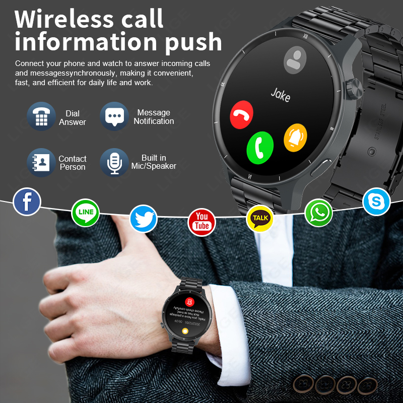 LIGE 3D Dynamic Dial Smart Wat - Smartwatch Latest Watches For Women บทวิจารณ์และราคา