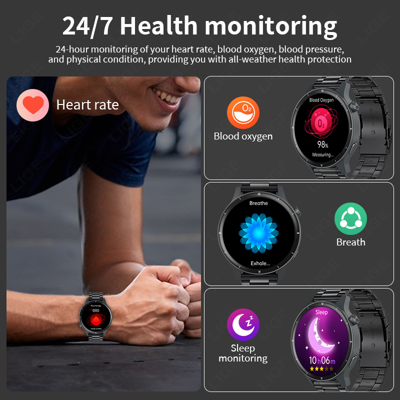 LIGE 3D Dynamic Dial Smart Wat - Smartwatch Latest Watches For Women บทวิจารณ์และราคา