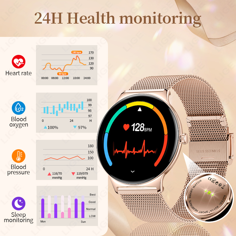 LIGE 2026 Ultra-thin Smart Wat - Smartwatch Latest Watches For Women บทวิจารณ์และราคา