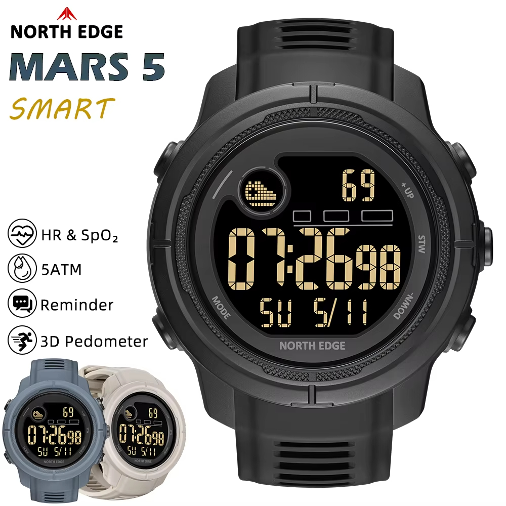 NORTH EDGE NEW MARS 5 Men's Di - Smartwatch Digital Watches For Women บทวิจารณ์และราคา