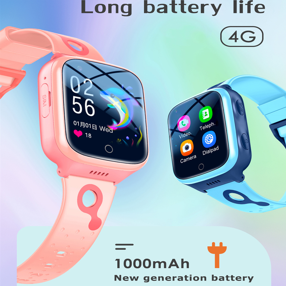 Hot 4G Kids Smartwatch 1000 Ma - Smartwatch Digital Watches For Girls บทวิจารณ์และราคา