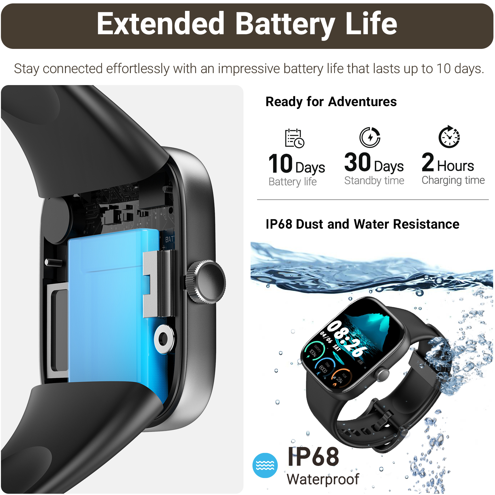 Refurbished TOZO S7 Smartwatch - Smartwatch Refurbished Watches บทวิจารณ์และราคา