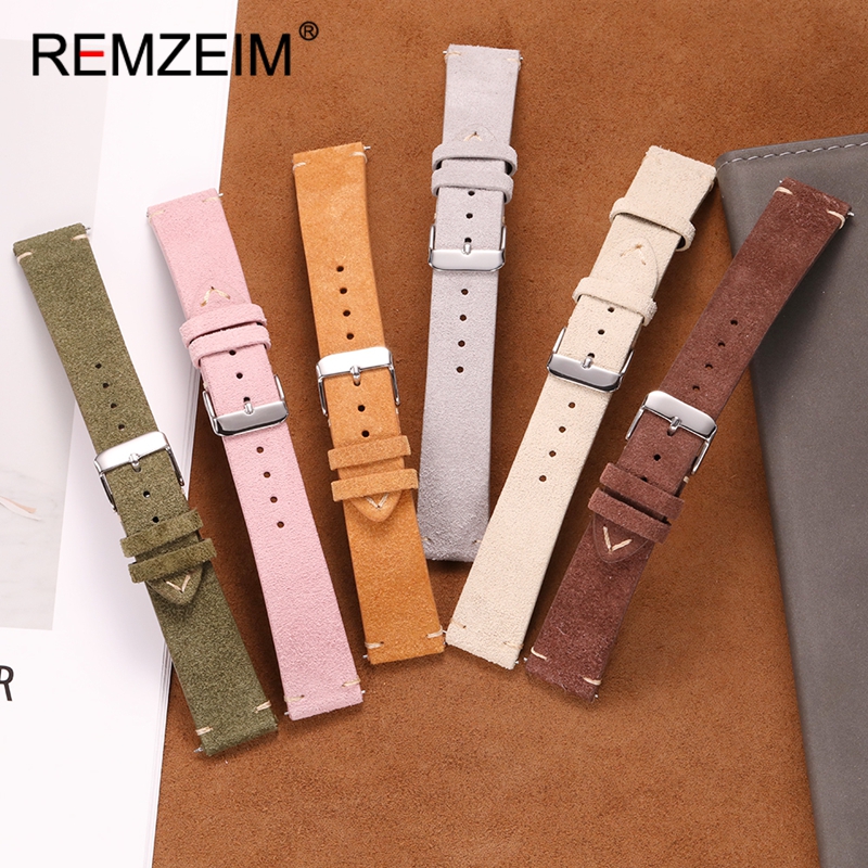 Suede Quick Release Leather Re - Smartwatch Vintage Watches For Women บทวิจารณ์และราคา