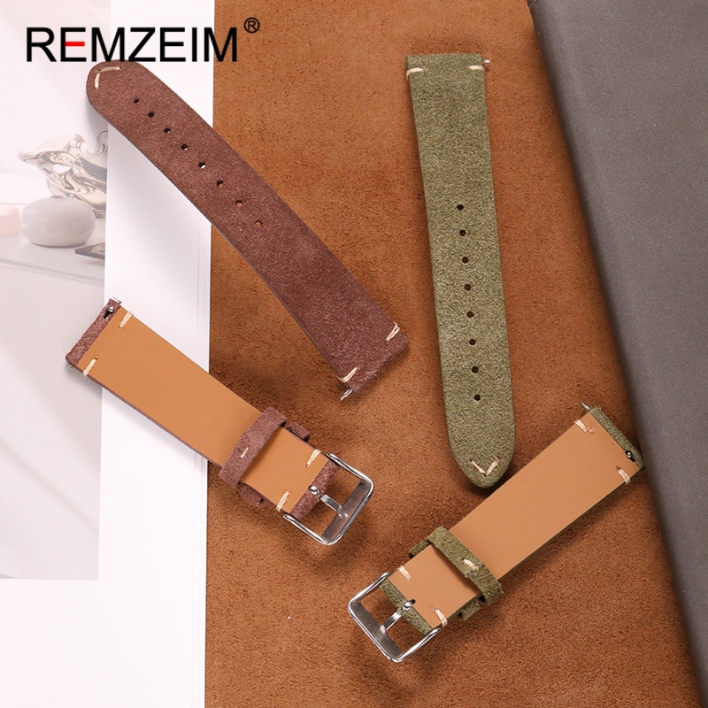 Suede Quick Release Leather Re - Smartwatch Vintage Watches For Women บทวิจารณ์และราคา