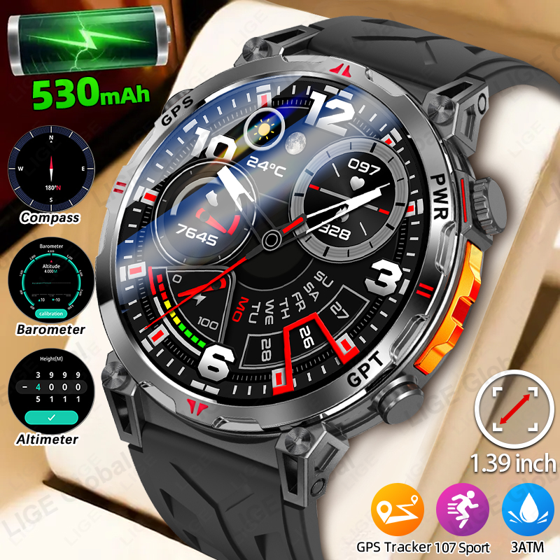 LIGE GPS Smart Watch 1.39