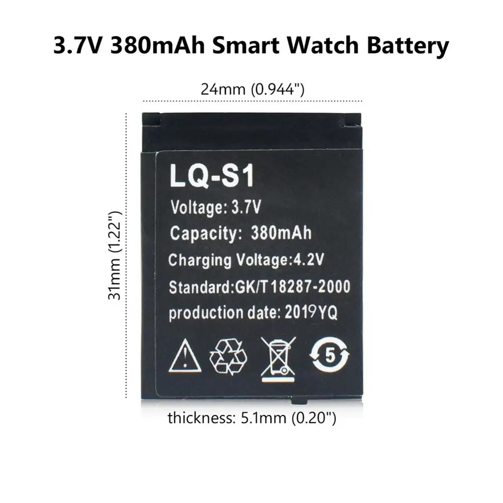 LQ-S1 3.7V 380mAh Smartwatch B - Watch V8 บทวิจารณ์และราคา