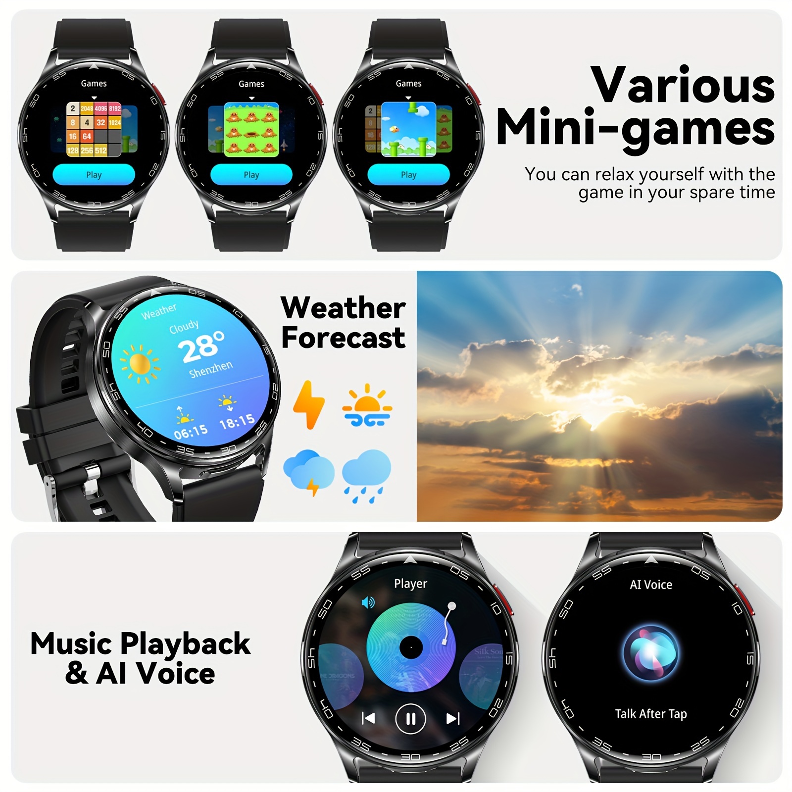 2-In-1 TWS Headset SmartWatch  - Smartwatch Noise Watches For Men บทวิจารณ์และราคา