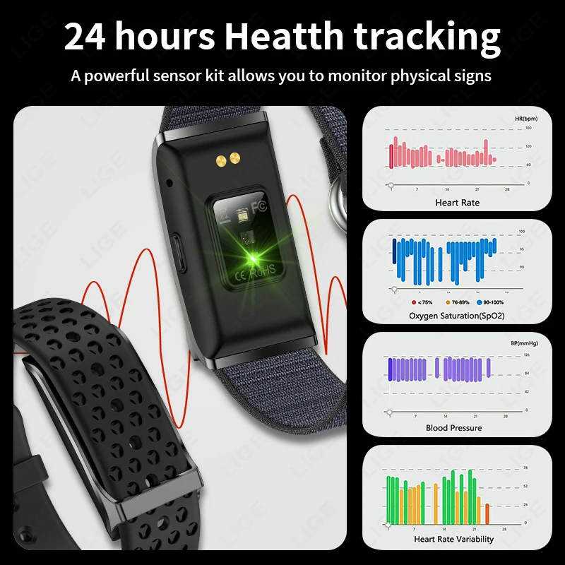 LIGE No Screen Smart Watch Hea - Smartwatch Latest Watches For Women บทวิจารณ์และราคา