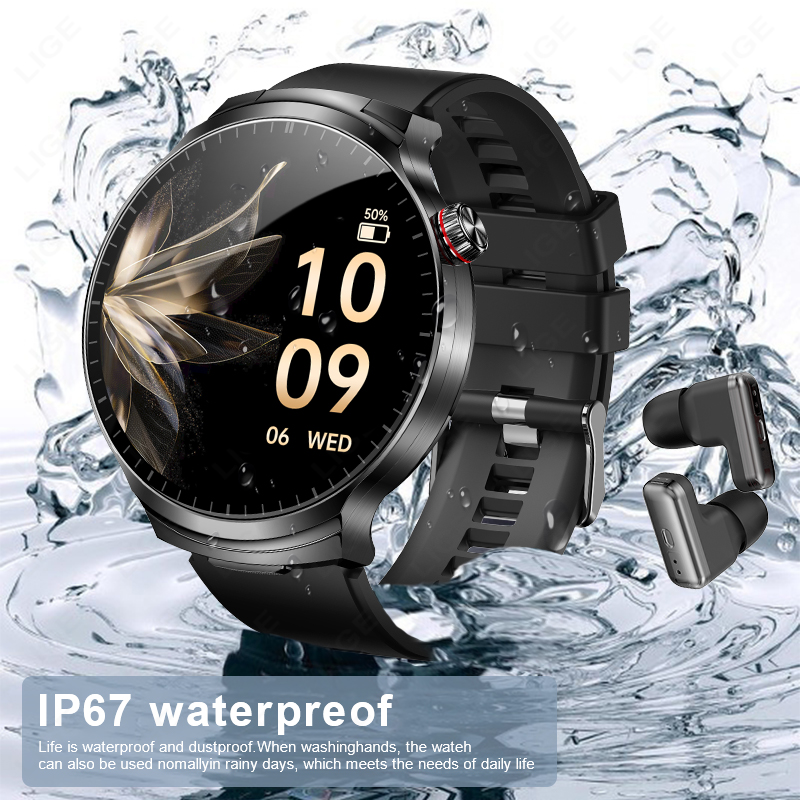 LIGE New TWS 2 in 1 Headset Sm - Smartwatch Noise Watches For Men บทวิจารณ์และราคา
