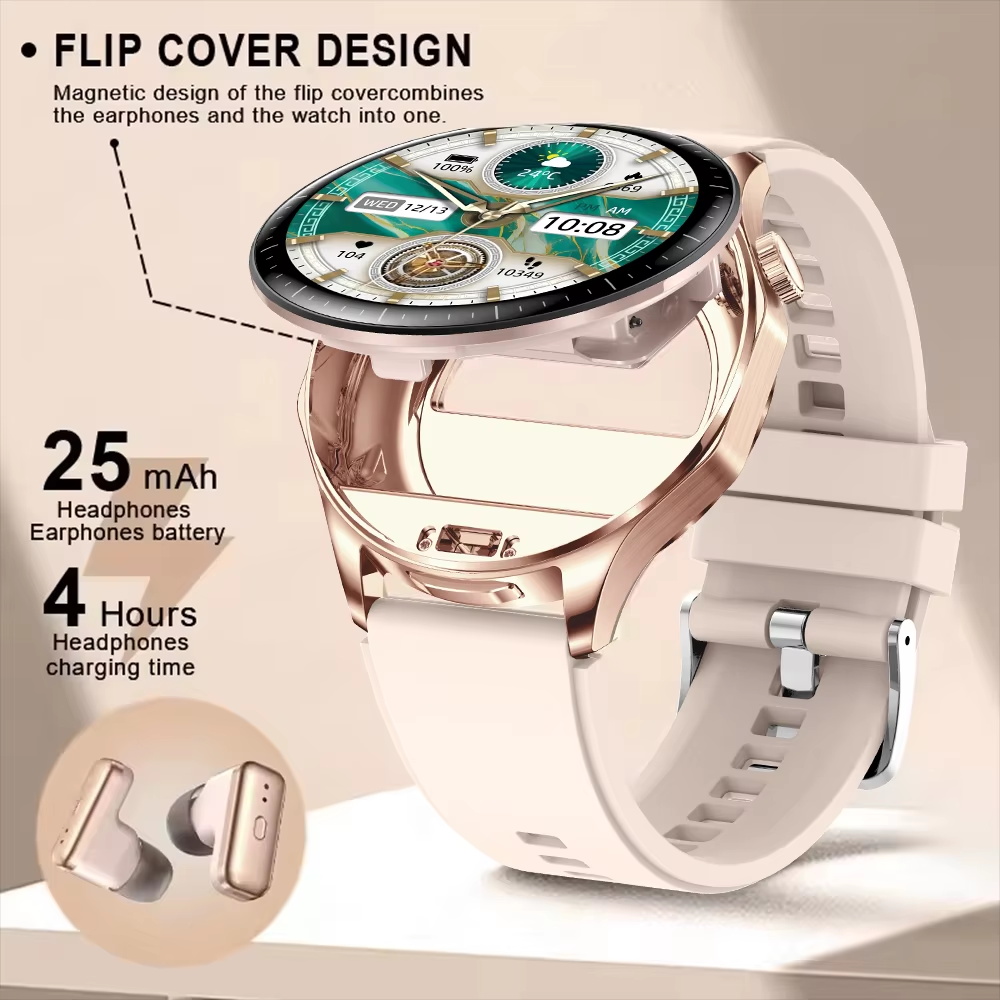 2 In 1 TWS Headset Smart Watch - Smartwatch Noise Watches For Men บทวิจารณ์และราคา