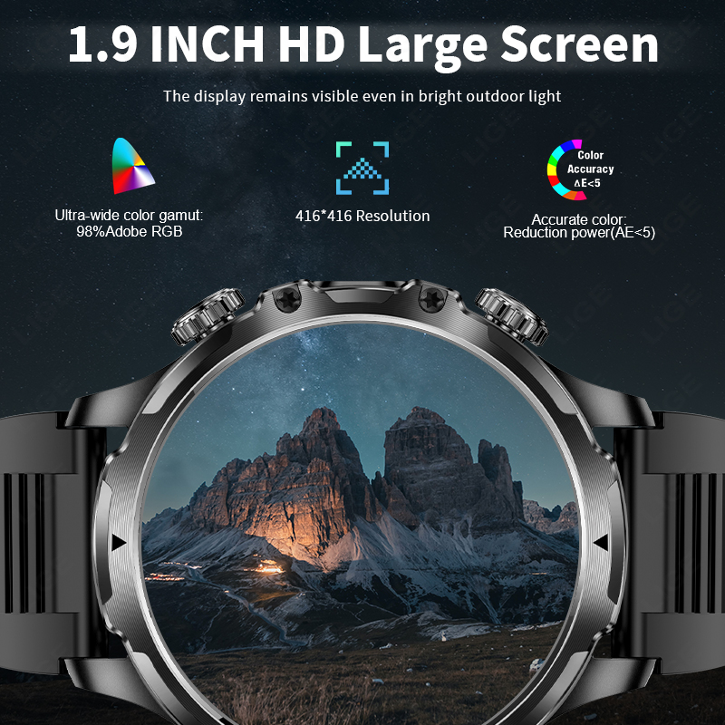 LIGE Smartwatch Military Men 1 - Smartwatch Timex Watches For Men บทวิจารณ์และราคา