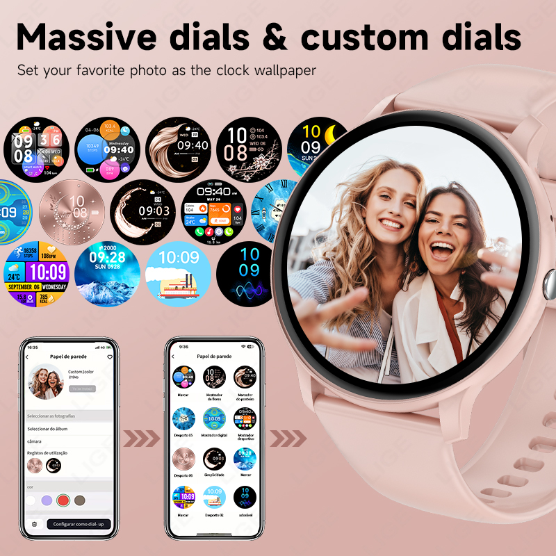 LIGE Bluetooth Call Smart Watc - Smartwatch Latest Watches For Women บทวิจารณ์และราคา