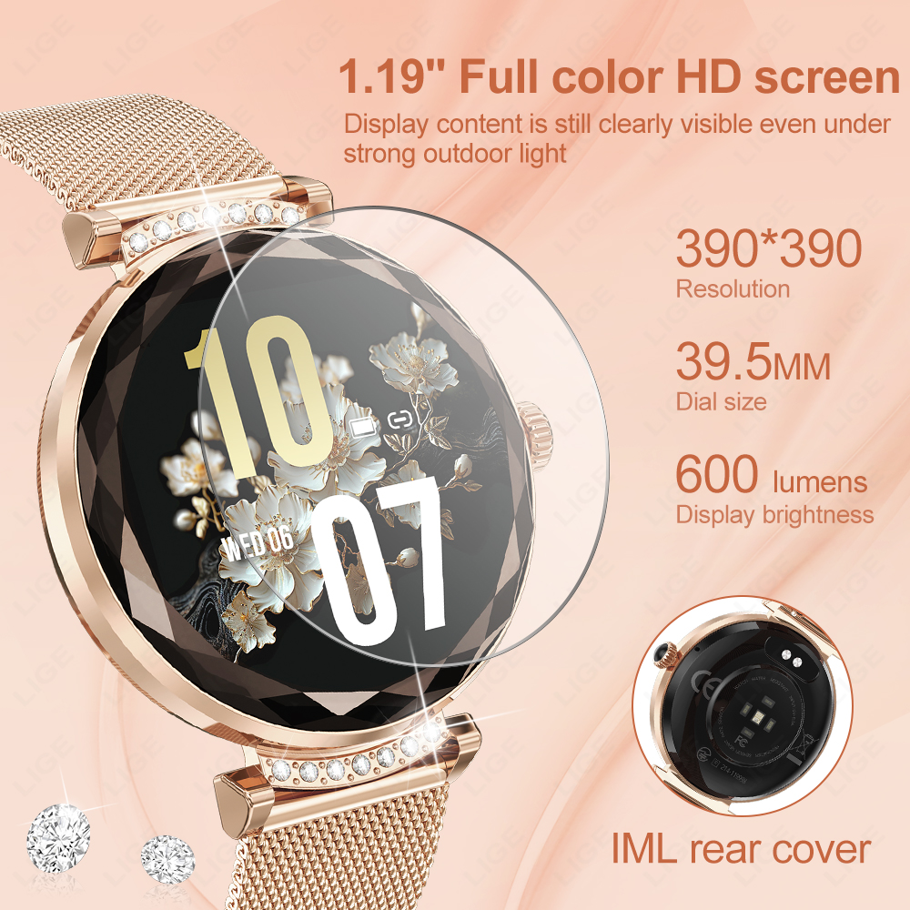 LIGE Fashion Ladies Smart Watc - Smartwatch Latest Watches For Women บทวิจารณ์และราคา