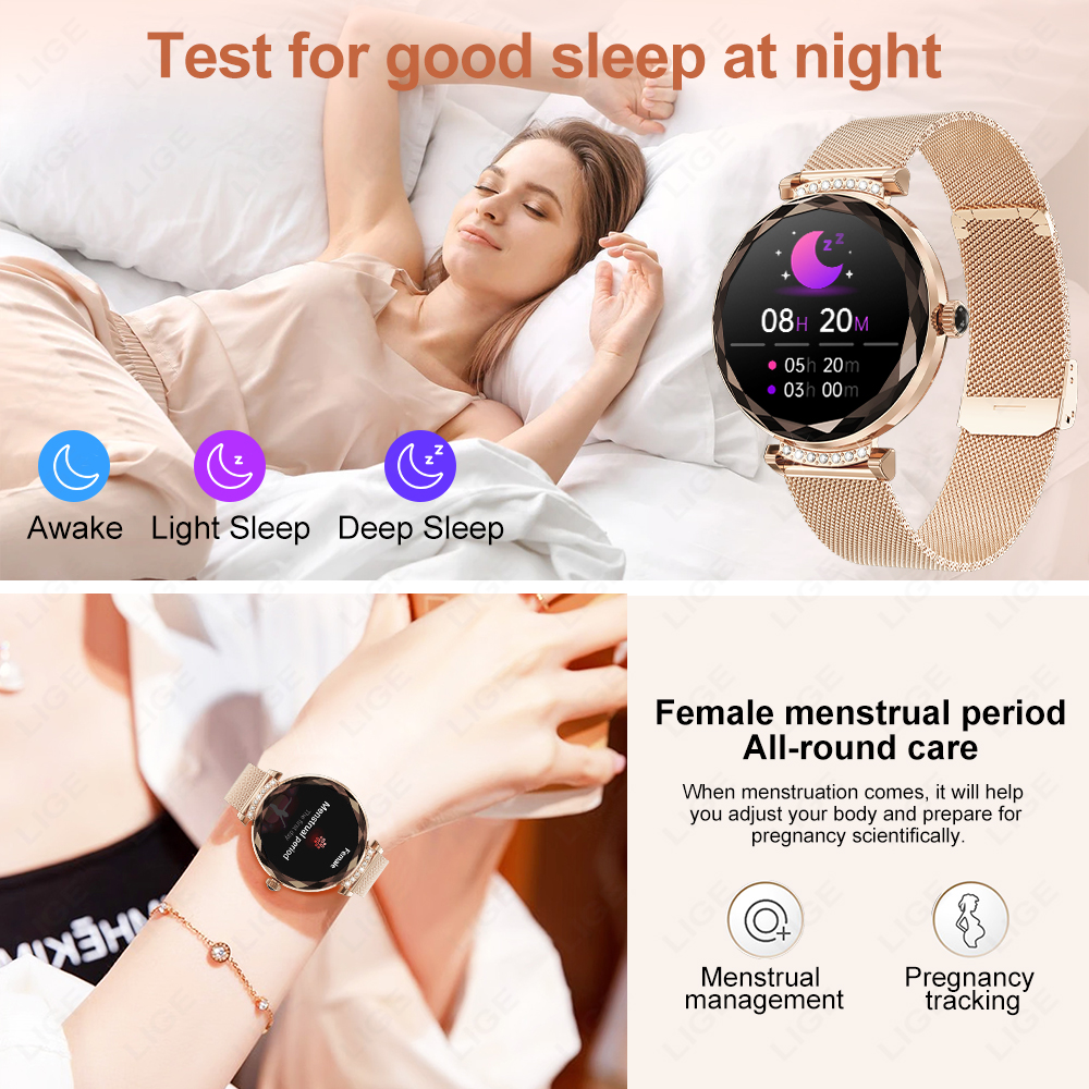 LIGE Fashion Ladies Smart Watc - Smartwatch Latest Watches For Women บทวิจารณ์และราคา