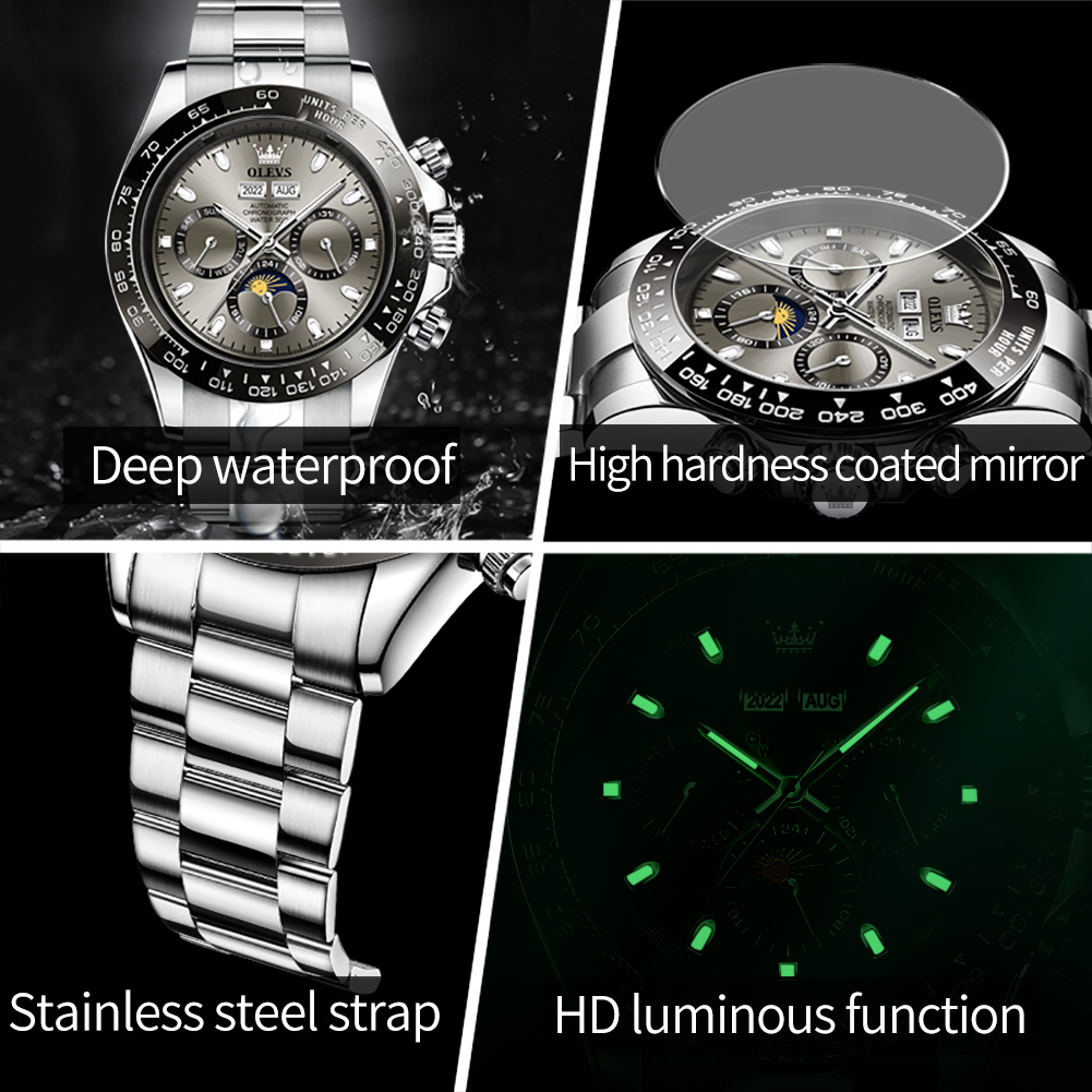 OLEVS 6654 Luxury Mens Watch C - Watches Omega บทวิจารณ์และราคา
