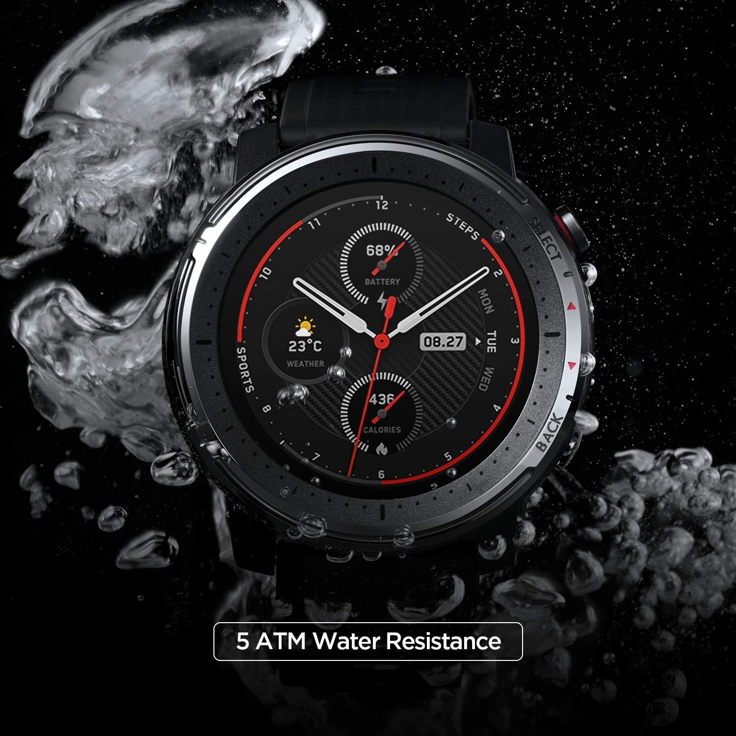 Amazfit Smart Watch Stratos 3  - Smartwatch Refurbished Watches บทวิจารณ์และราคา