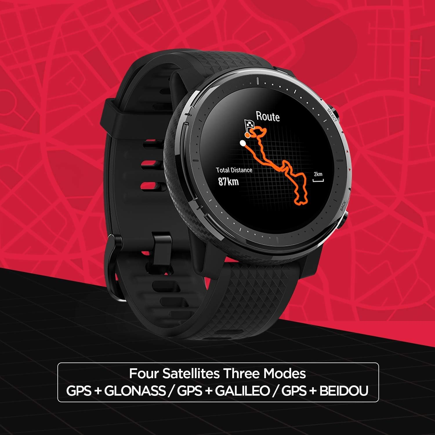 Amazfit Smart Watch Stratos 3  - Smartwatch Refurbished Watches บทวิจารณ์และราคา