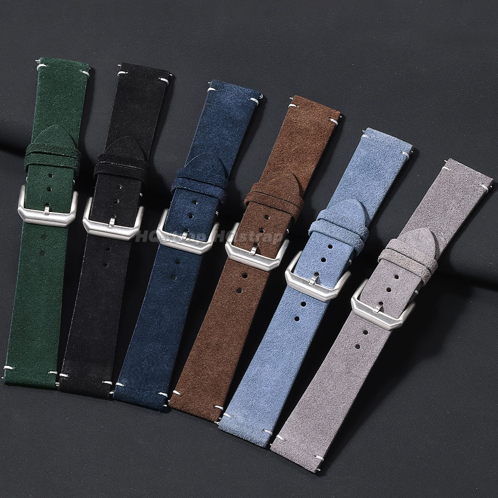 20mm 22mm Soft Suede Leather W - Smartwatch Vintage Watches For Women บทวิจารณ์และราคา