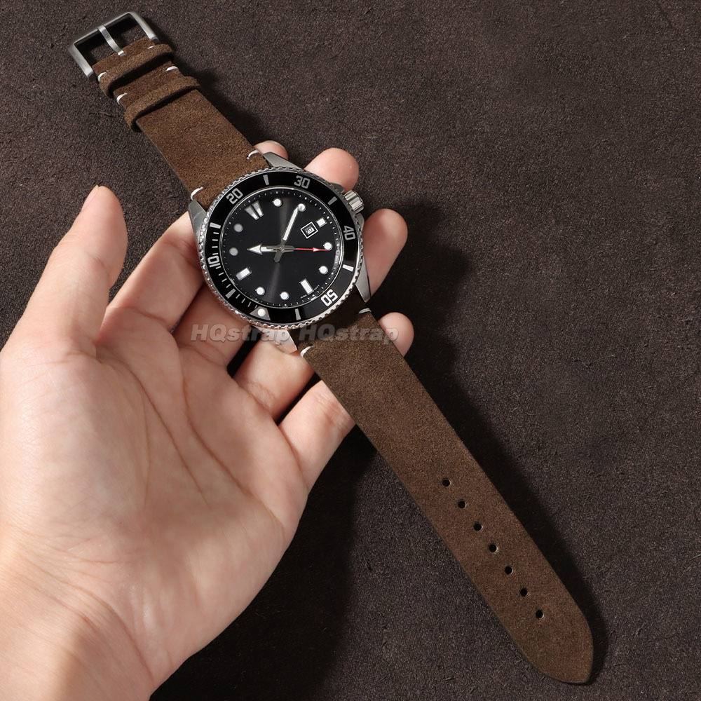 20mm 22mm Soft Suede Leather W - Smartwatch Vintage Watches For Women บทวิจารณ์และราคา