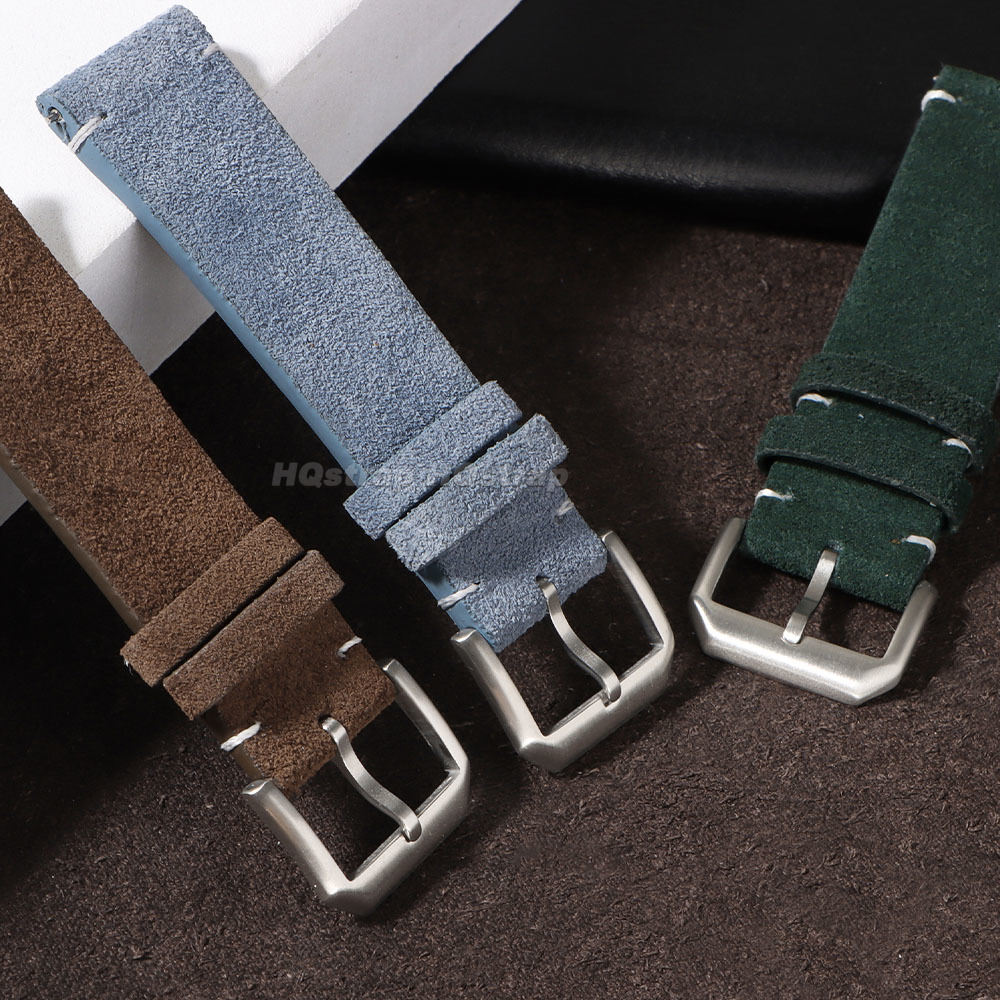 20mm 22mm Soft Suede Leather W - Smartwatch Vintage Watches For Women บทวิจารณ์และราคา