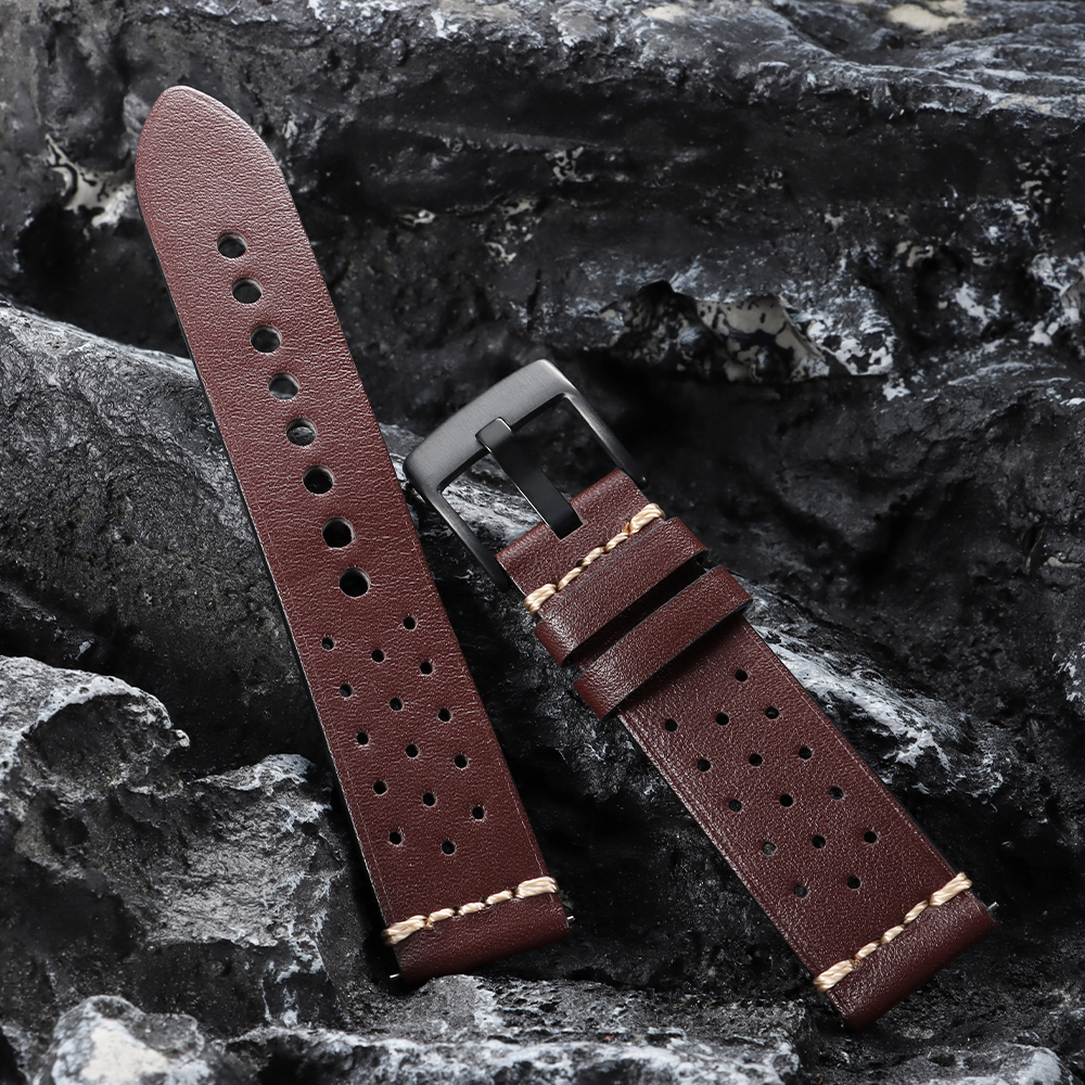 Vintage Cowhide Watch Strap 20 - Smartwatch Vintage Watches For Women บทวิจารณ์และราคา