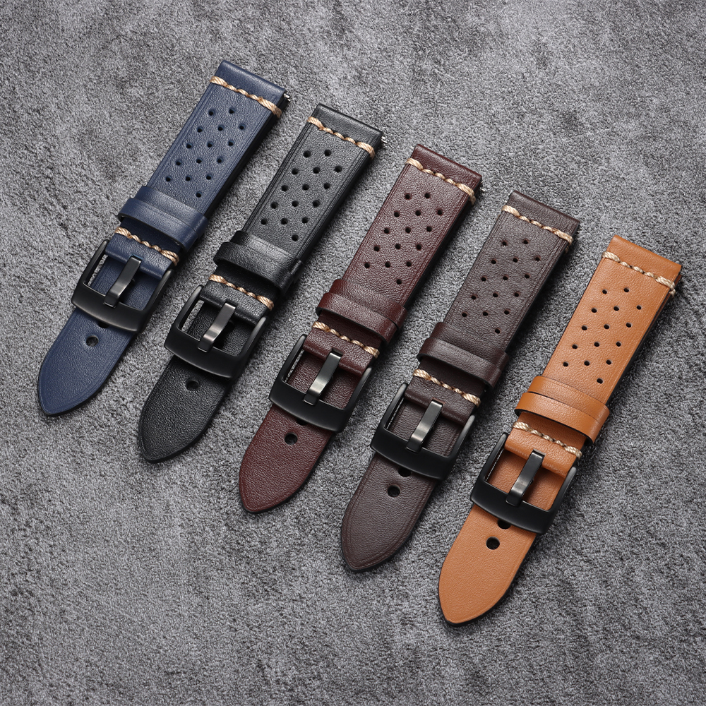 Vintage Cowhide Watch Strap 20 - Smartwatch Vintage Watches For Women บทวิจารณ์และราคา