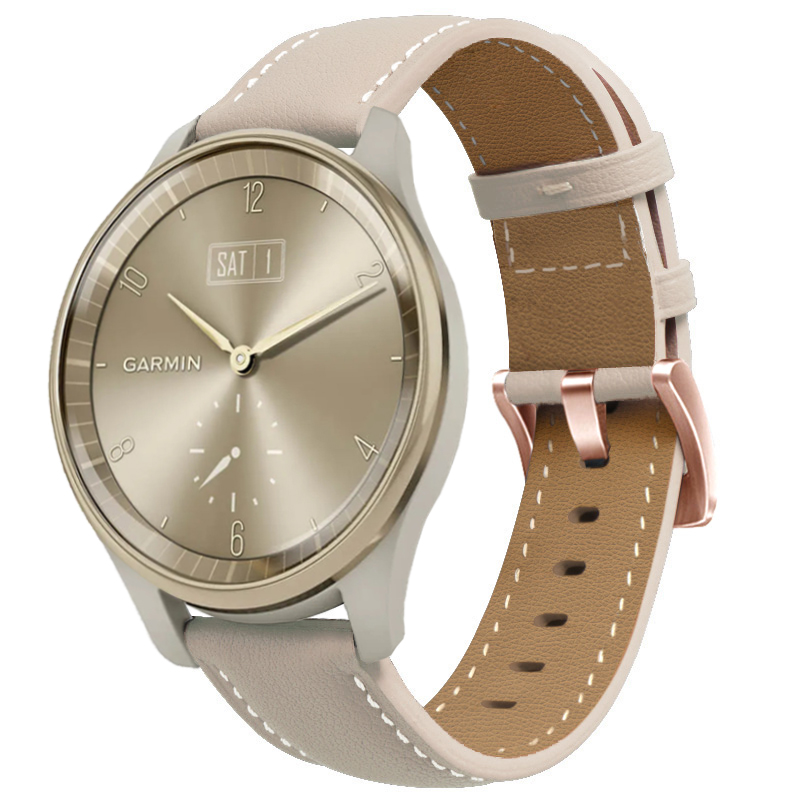 20mm Leather Band For Garmin V - Smartwatch Trending Watches For Women บทวิจารณ์และราคา