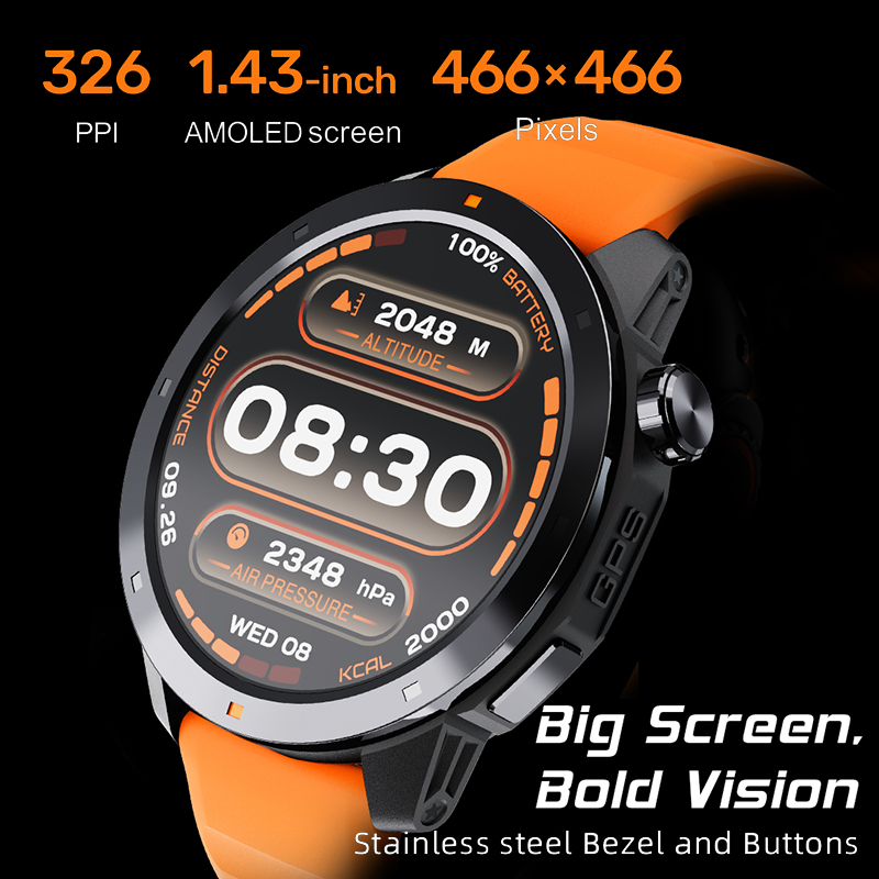 North Edge Men's 1.43 Inch IPS - Smartwatch Timex Watches For Men บทวิจารณ์และราคา