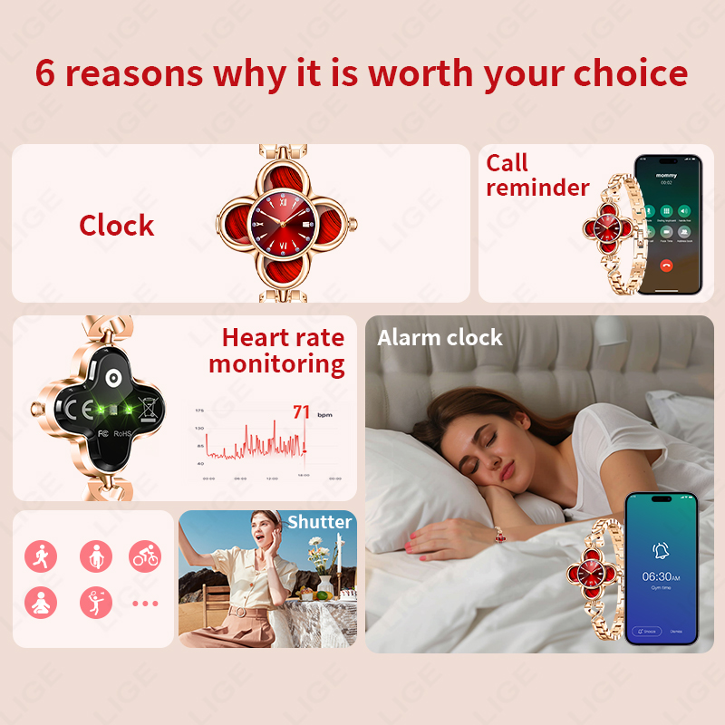 LIGE Quartz Smartwatch AI Brac - Smartwatch Digital Watches For Women บทวิจารณ์และราคา