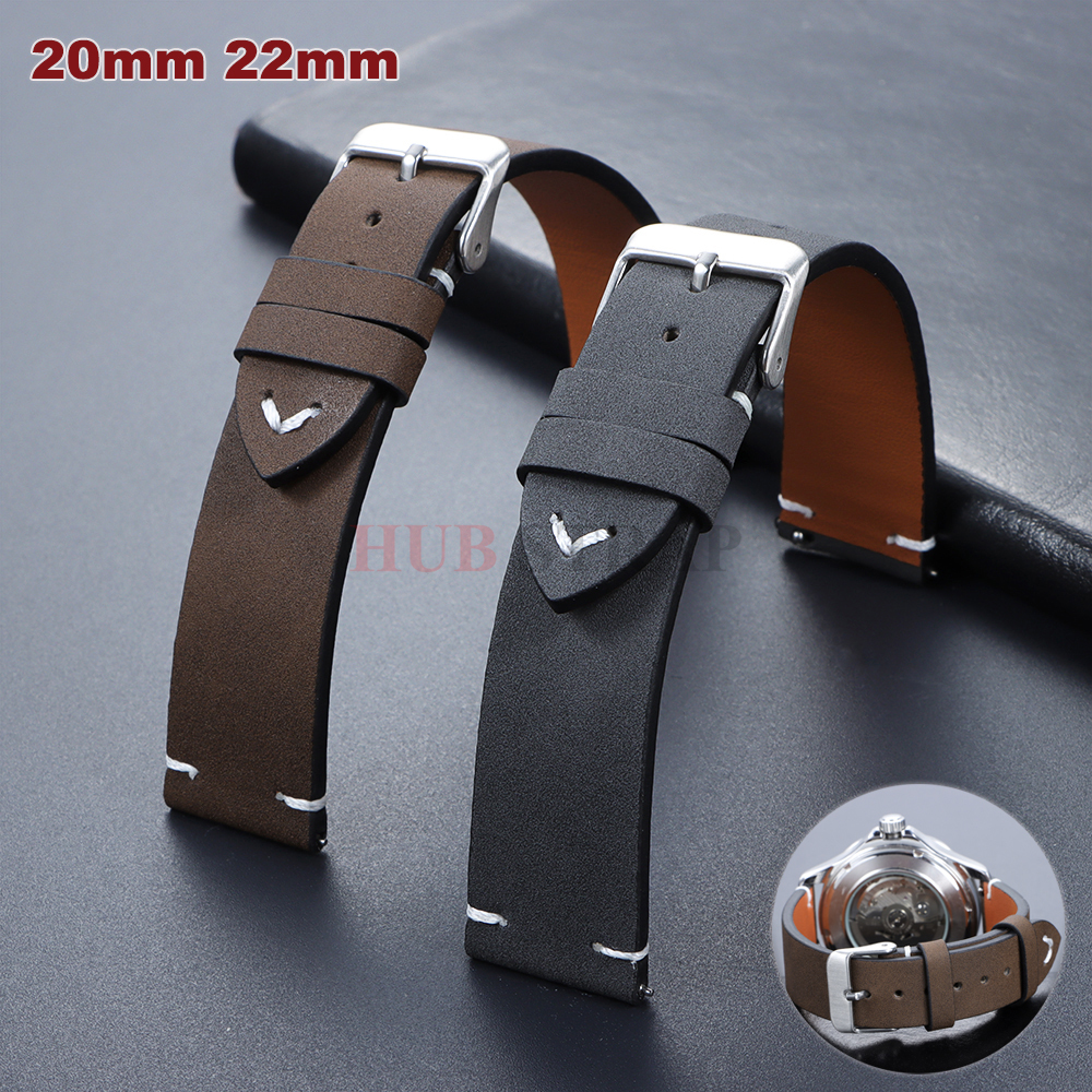 20mm 22mm Handmade Stitching C - Smartwatch Vintage Watches For Women บทวิจารณ์และราคา