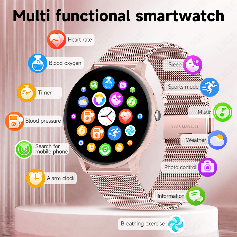 LIGE 2026 Sports Fitness Watch - Smartwatch Latest Watches For Women บทวิจารณ์และราคา