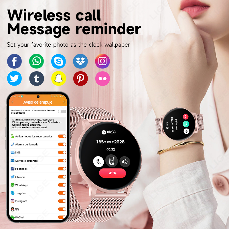 LIGE 2026 Sports Fitness Watch - Smartwatch Latest Watches For Women บทวิจารณ์และราคา