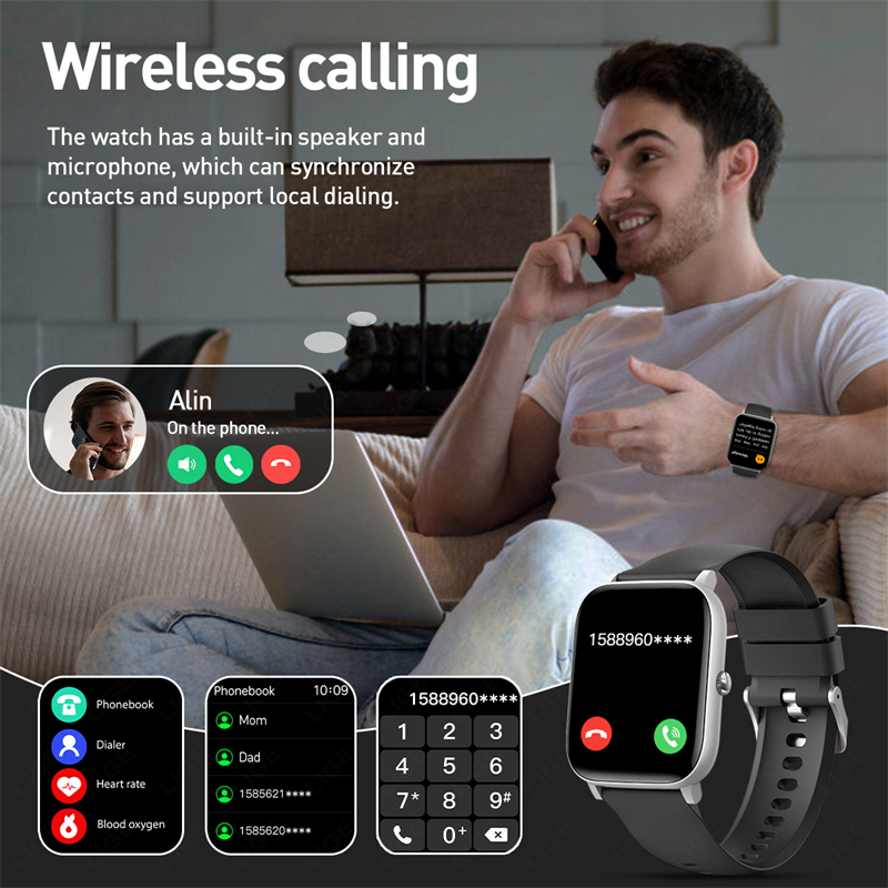 LIGE 1.85 Screen Smart Watch W - Smartwatch Latest Watches For Women บทวิจารณ์และราคา