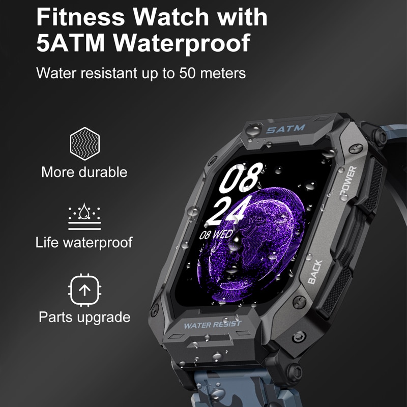 LIGE New Smart Watch For Men B - Smartwatch Timex Watches For Men บทวิจารณ์และราคา