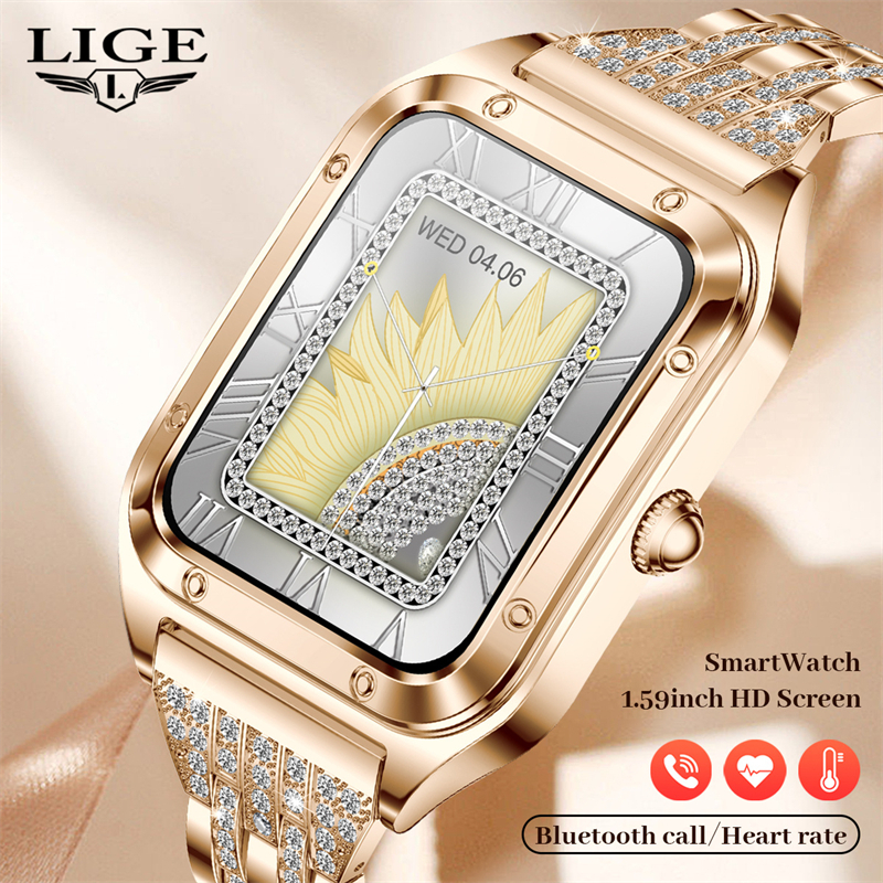 LIGE Fashion Smart Watch Ladie - Smartwatch Latest Watches For Women บทวิจารณ์และราคา