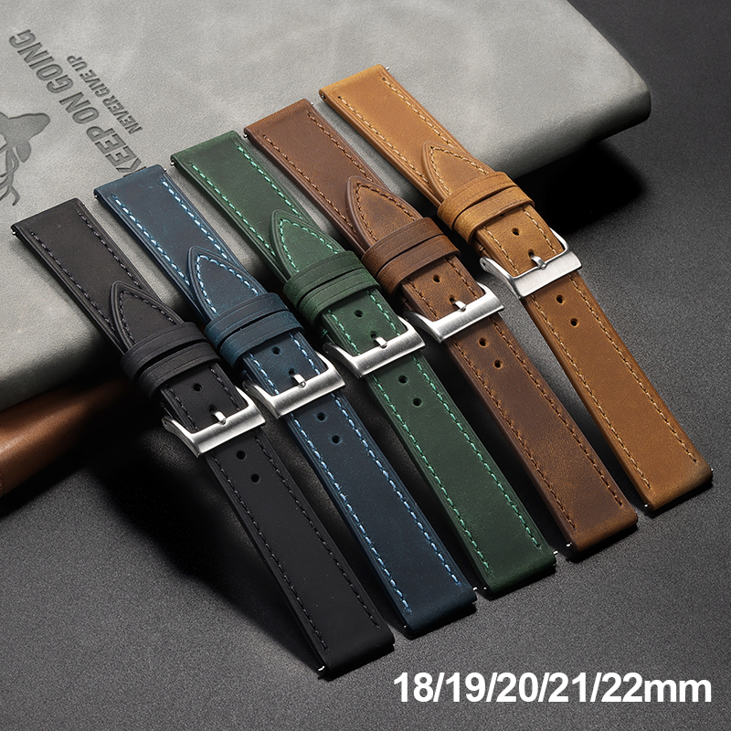 Vintage Cowhide Watch Strap Qu - Smartwatch Vintage Watches For Women บทวิจารณ์และราคา