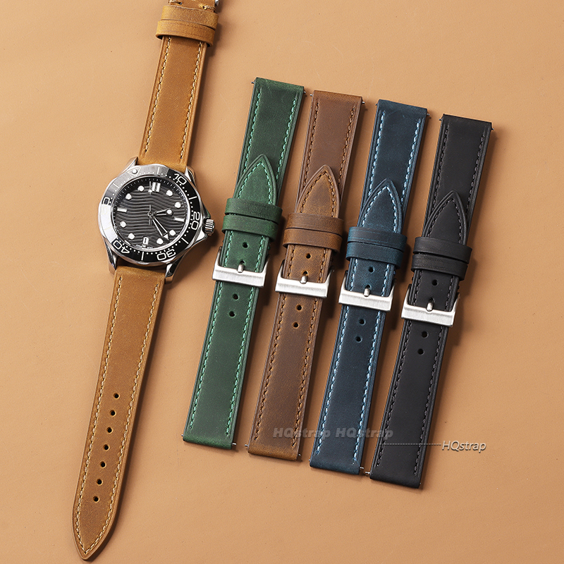 Vintage Cowhide Watch Strap Qu - Smartwatch Vintage Watches For Women บทวิจารณ์และราคา