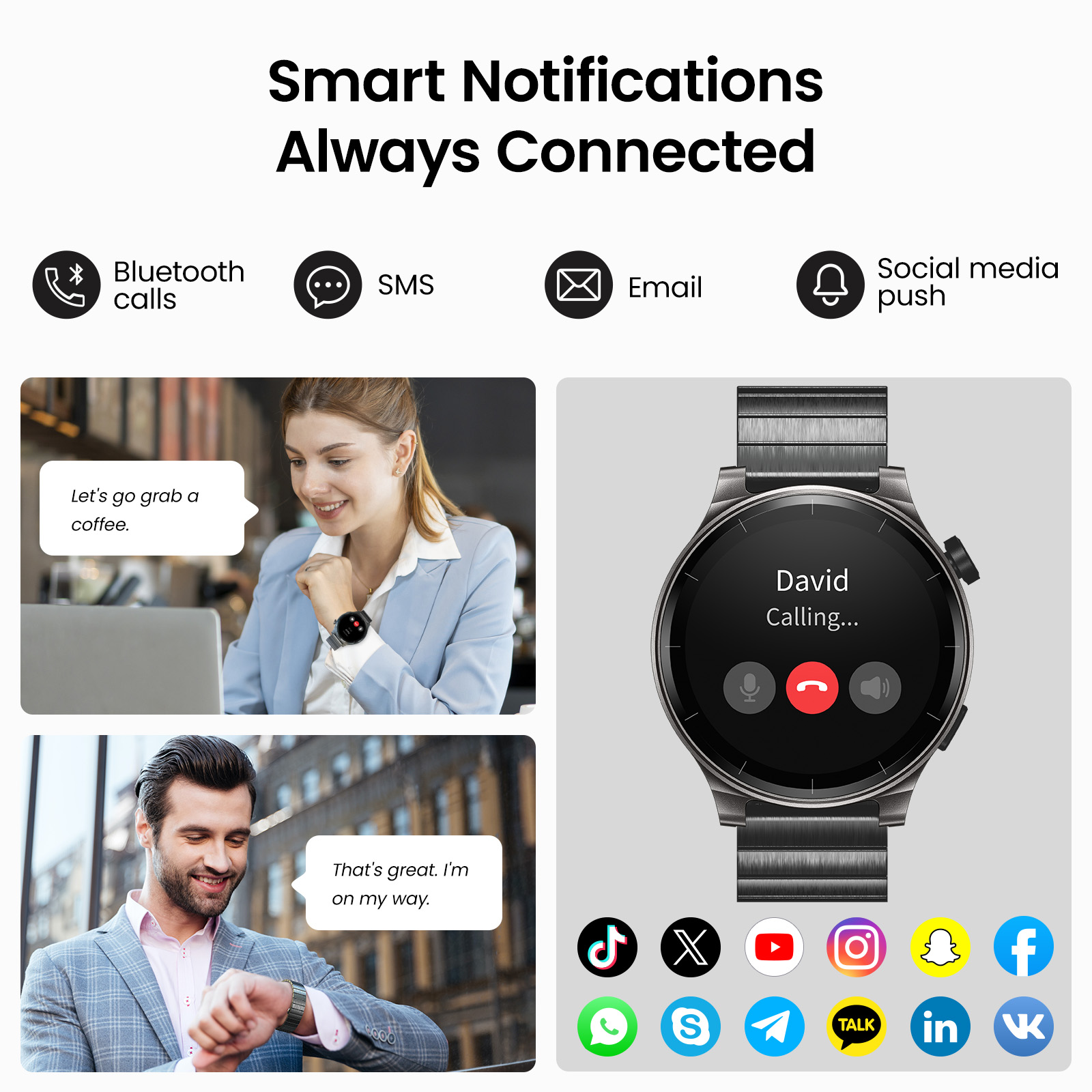 Refurbished TOZO S5 Smartwatch - Smartwatch Refurbished Watches บทวิจารณ์และราคา