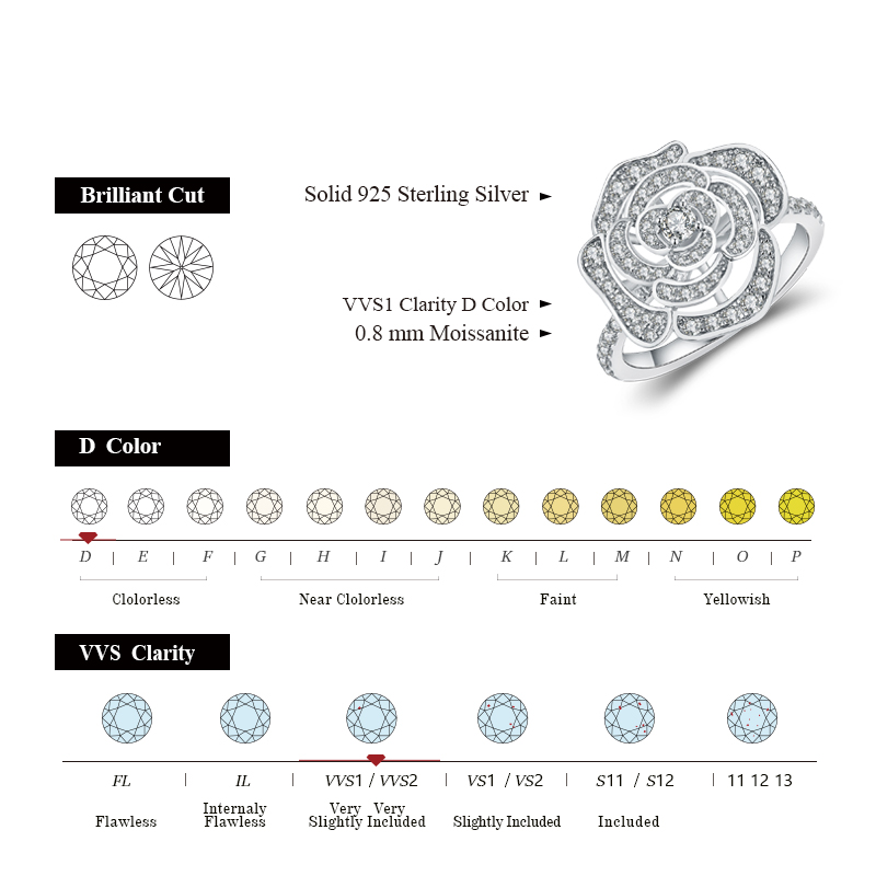 Attagems 1.5CT Moissanite Ring - Vs Smartwatch บทวิจารณ์และราคา