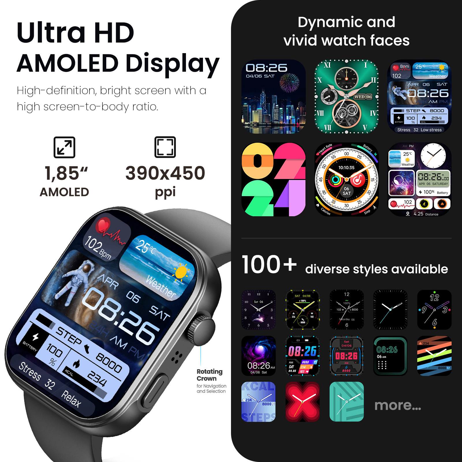 Refurbished TOZO S6 Sport Watc - Smartwatch Refurbished Watches บทวิจารณ์และราคา