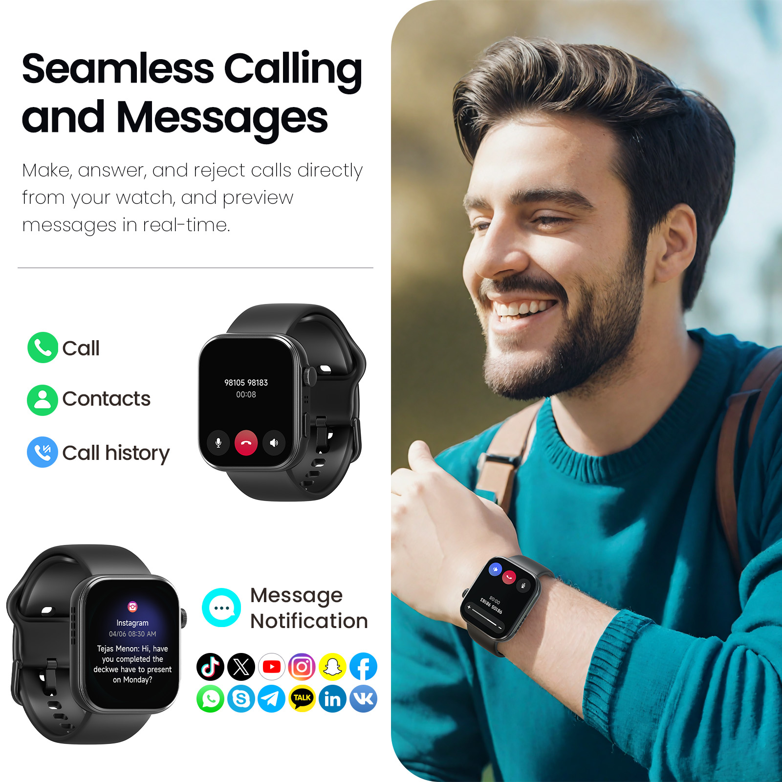 Refurbished TOZO S6 Sport Watc - Smartwatch Refurbished Watches บทวิจารณ์และราคา